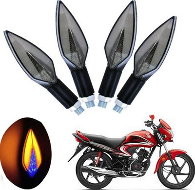 REPLEY Front, Rear LED Indicator Light for Honda Dream Yuga(Yellow, Blue)