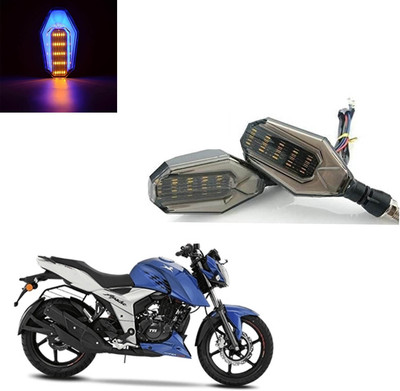 Vagary Front, Rear LED Indicator Light for TVS Apache RTR 160(Blue, Yellow)