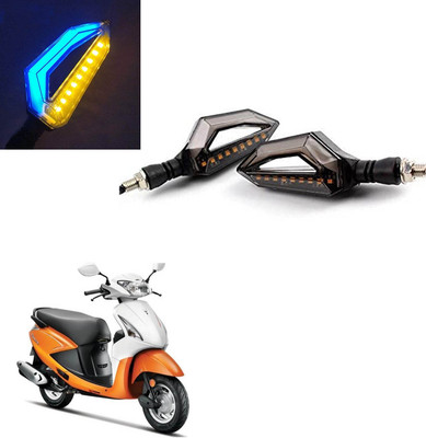 Vagary Front, Rear LED Indicator Light for Hero Pleasure(Blue, Yellow)
