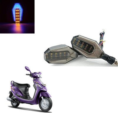 Vagary Front, Rear LED Indicator Light for Mahindra Rodeo RZ(Blue, Yellow)