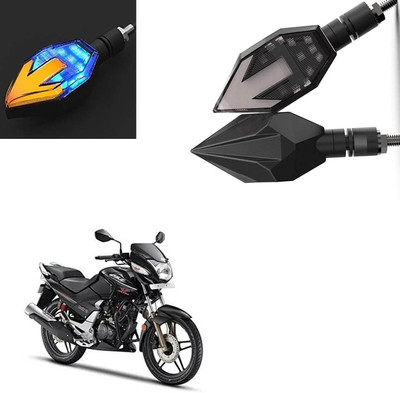 Vagary Front, Rear LED Indicator Light for Hero CBZ Xtreme(Blue, Yellow)