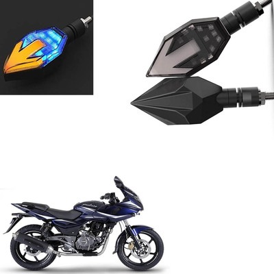 Vagary Front, Rear LED Indicator Light for Bajaj Pulsar 220(Blue, Yellow)