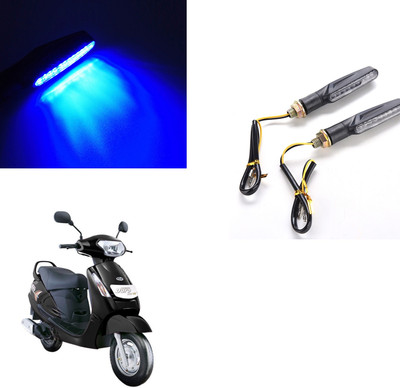 Vagary Front, Rear LED Indicator Light for Mahindra Duro DZ(Blue)