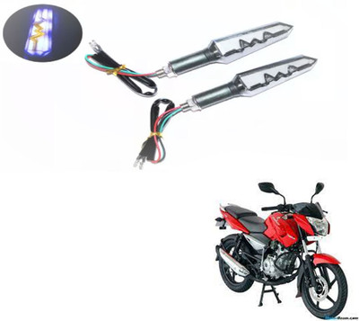 REPLEY Front, Rear LED Indicator Light for Bajaj Pulsar 135 LS DTS-i(Blue, Orange)