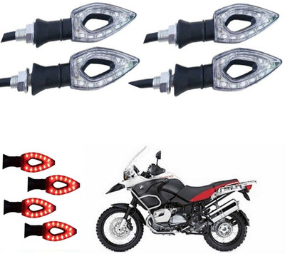REPLEY Front, Rear LED Indicator Light for Bajaj Pulsar 150(Red)