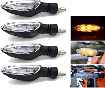 HJG Front, Rear LED Indicator Light for Universal For Bike RC 200, RC 390, Duke 190, Duke 390(Amber)