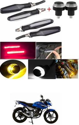 E-Shoppe Front, Rear, Side LED Indicator Light for Bajaj XCD 125cc(Yellow, Blue)