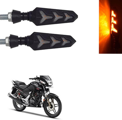 Vagary Front, Rear LED Indicator Light for Hero CBZ Xtreme(Yellow)