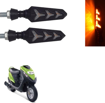 Vagary Front, Rear LED Indicator Light for Mahindra Flyte(Yellow)