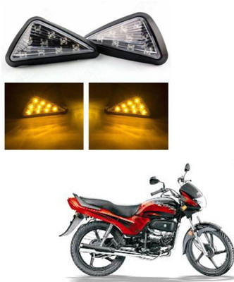 REPLEY Front, Rear LED Indicator Light for Hero Passion Plus(Yellow)