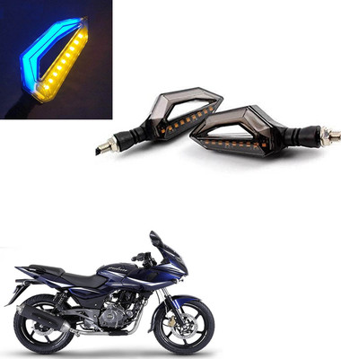 Vagary Front, Rear LED Indicator Light for Bajaj Pulsar 220(Blue, Yellow)