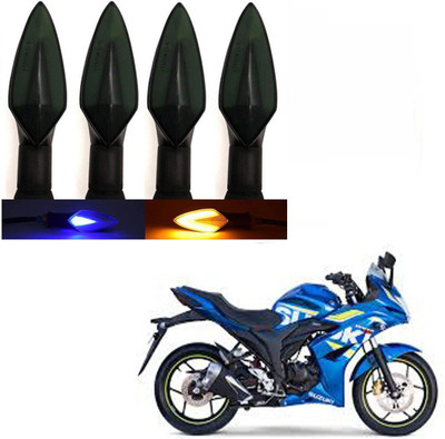 BRPEARl Side LED Indicator Light for Suzuki Gixxer SF(Blue, Amber)