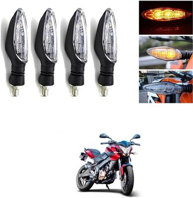 LOVMOTO Front, Rear LED Indicator Light for Bajaj Pulsar 150 DTS-i(Multicolor)