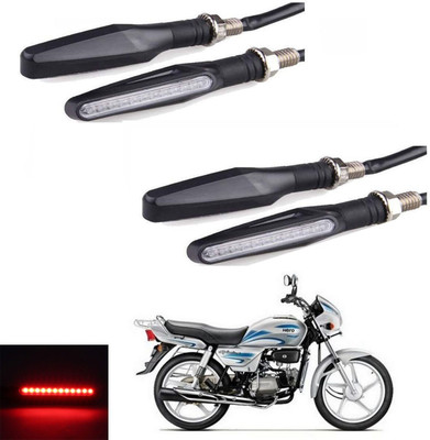 REPLEY Front, Rear LED Indicator Light for Hero Splendor Plus(Red)