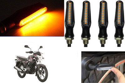Smarter Ride Front, Rear, Side LED Indicator Light for Bajaj Discover 125 M(Amber)