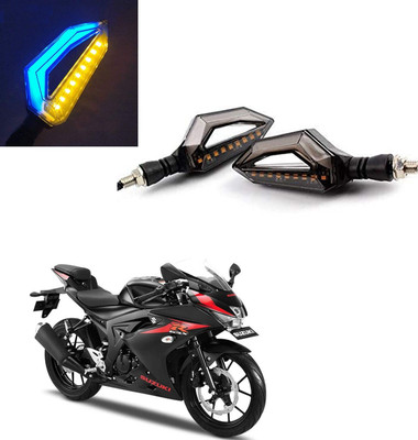 Vagary Front, Rear LED Indicator Light for Suzuki GS 150R(Blue, Yellow)