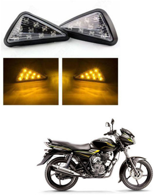 REPLEY Front, Rear LED Indicator Light for Bajaj Discover 100 DTS-i(Yellow)