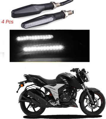 BRPEARl Front, Rear LED Indicator Light for TVS Apache RTR 160(White)