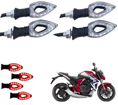 REPLEY Front, Rear LED Indicator Light for Bajaj Discover 100 DTS-i(Red)