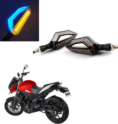 Vagary Front, Rear LED Indicator Light for Mahindra Mojo(Blue, Yellow)