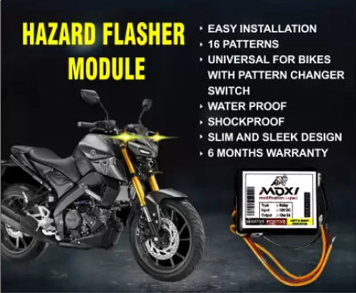 DheVan Front, Rear Flasher Indicator Light for Universal For Bike Universal For Bike