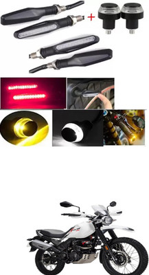 E-Shoppe Front, Rear, Side LED Indicator Light for Hero Universal For Bike(Yellow, Blue)