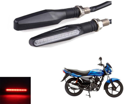 REPLEY Front, Rear LED Indicator Light for Bajaj Platina 125(Red)