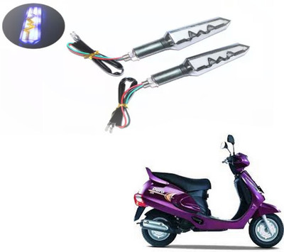 REPLEY Front, Rear LED Indicator Light for Mahindra Duro DZ(Blue, Orange)