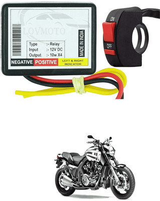 LOVMOTO Front, Rear LED Indicator Light for Bajaj V 150(Yellow)