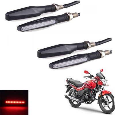 REPLEY Front, Rear LED Indicator Light for Hero Passion Pro(Red)