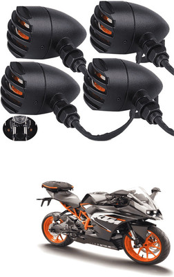 LOVMOTO Universal 12V LED Motorcycle Turn Signals Motorcycle bullet style Ray Indicator Light Motorbike LED for Yamaha (12 V, 12 W)(Ray, Pack of 2)
