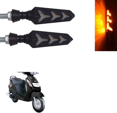 Vagary Front, Rear LED Indicator Light for Mahindra Duro DZ(Yellow)