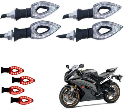 REPLEY Front, Rear LED Indicator Light for Yamaha YBR 125(Red)