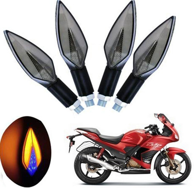 REPLEY Front, Rear LED Indicator Light for Hero Karizma ZMR(Yellow, Blue)