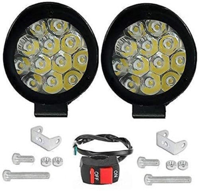 Leavess Front LED Indicator Light for Universal For Bike, Universal For Car Hunk, Splendor(White)