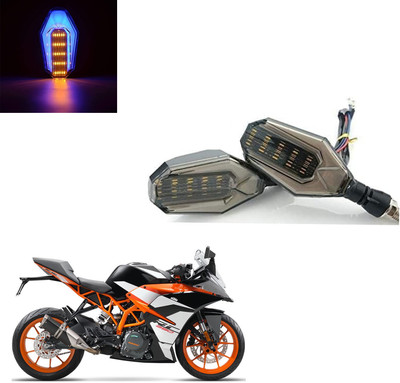 Vagary Front, Rear LED Indicator Light for KTM RC 390(Blue, Yellow)