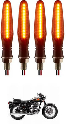 E-Shoppe Front, Rear, Side LED Indicator Light for Royal Enfield Universal For Bike(Yellow)