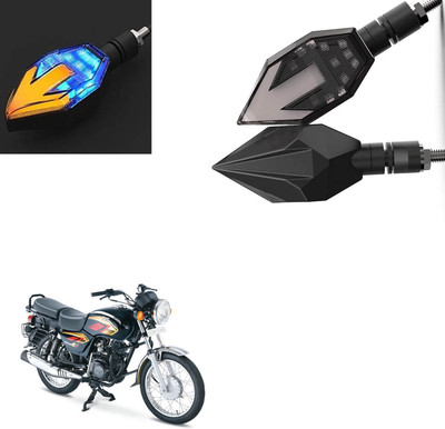 Vagary Front, Rear LED Indicator Light for TVS Max 4R(Blue, Yellow)