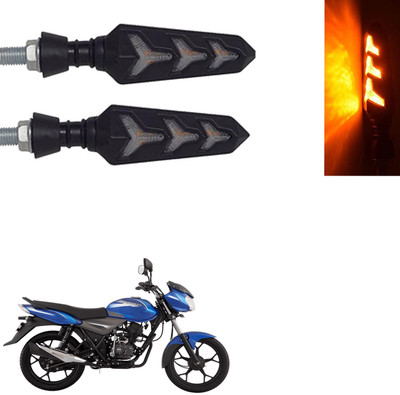 Vagary Front, Rear LED Indicator Light for Bajaj Discover 100 DTS-i(Yellow)