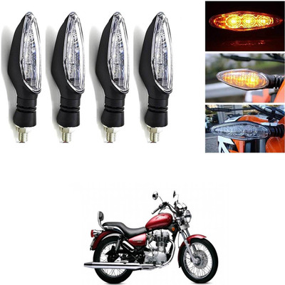 LOVMOTO Front, Rear LED Indicator Light for Royal Enfield Electra Twin Spark(Multicolor)