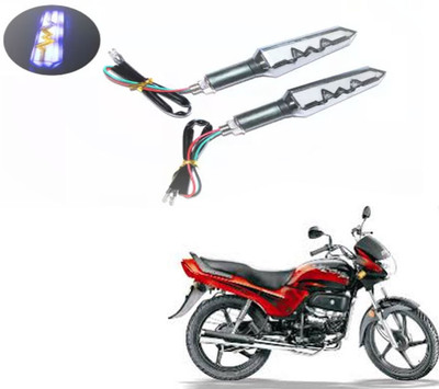REPLEY Front, Rear LED Indicator Light for Hero Passion Plus(Blue, Orange)