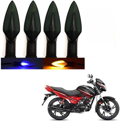 BRPEARl Side LED Indicator Light for Hero Glamour FI(Blue, Amber)