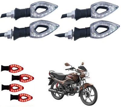 REPLEY Front, Rear LED Indicator Light for Hero Passion(Red)