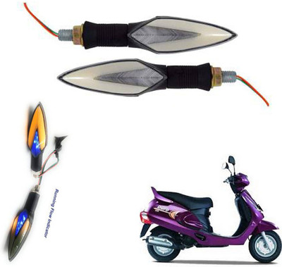 REPLEY Front, Rear LED Indicator Light for Mahindra Duro DZ(Yellow, Blue)