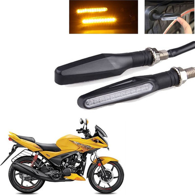 Vagary Front, Rear LED Indicator Light for Hero Ignitor(Yellow)