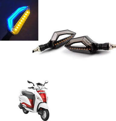 Vagary Front, Rear LED Indicator Light for Hero Maestro(Blue, Yellow)