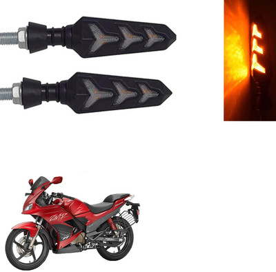 Vagary Front, Rear LED Indicator Light for Hero Karizma ZMR(Yellow)