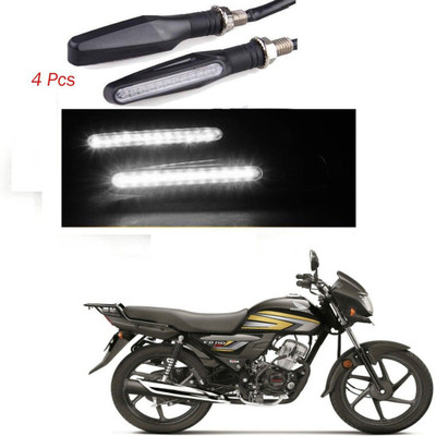BRPEARl Front, Rear LED Indicator Light for Hero CD deluxe(White)