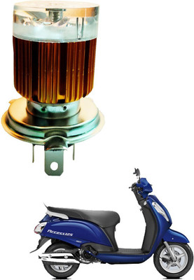 REPLEY H4bulb-4led-red-Blue002 Headlight Motorbike, Car LED for Suzuki (12 V, 30 W)(Access 125, Pack of 1)