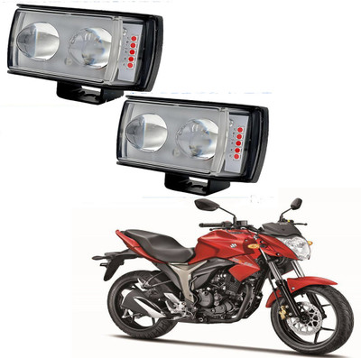 BXtremeZ Double Led White-Yellow Fog Light with Red & Blue Strobe With On-Off Switch -278 Fog Lamp Motorbike LED for Mahindra (12 V, 36 W)(Pantero)